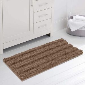 Plush Brown Bath Mat
